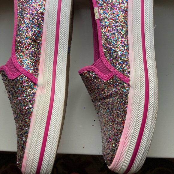 Kate Spade Keds Multi Pink Glitter Double Slip On - Picture 7 of 8